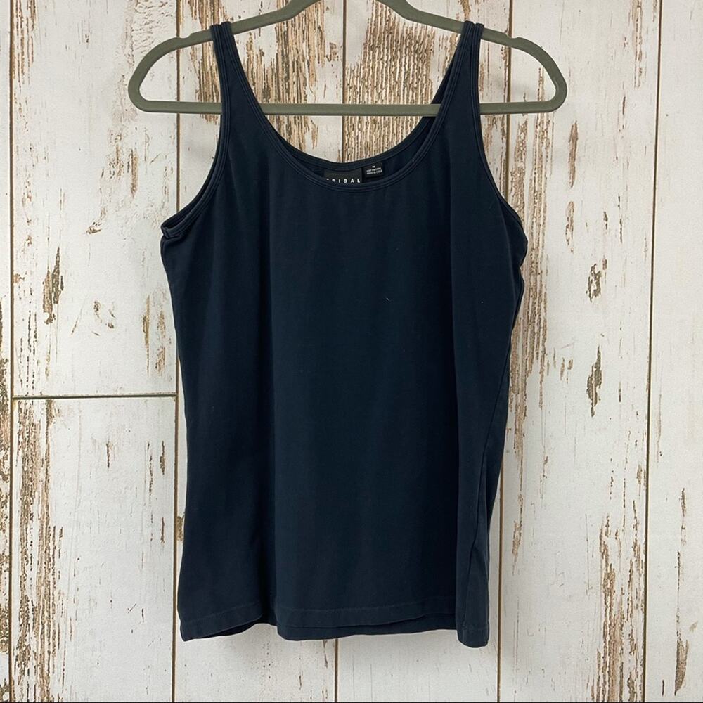 Tribal Tank Top, Size Medium. Deep Navy Blue. In good used condition!